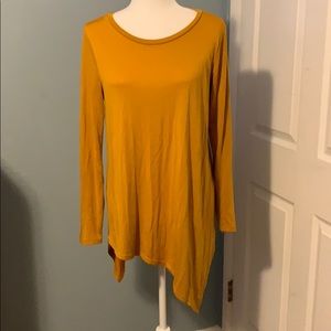 Color Thread asymmetrical hem tunic